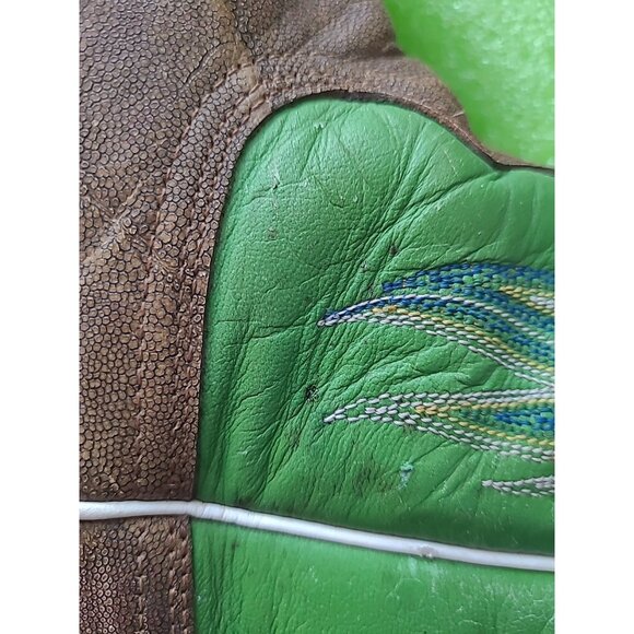 Ariat Men’s Western Leather Cowboy Boots Big Loop Square Toe Green Size 10D - Picture 13 of 15